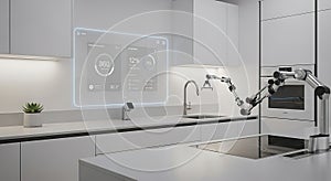 Smart Kitchen Robotic Arm and Futuristic Interface