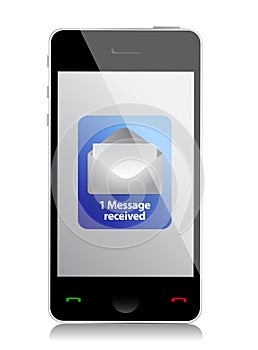 Modern mobile phone unread message