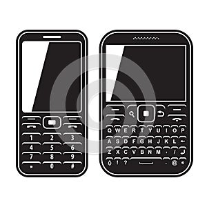 Modern mobile set phone with QWERTY keyboard