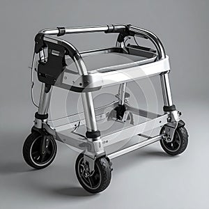 Modern Mobility Walker on a Neutral Background