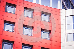 Modern Modernistic Red Building