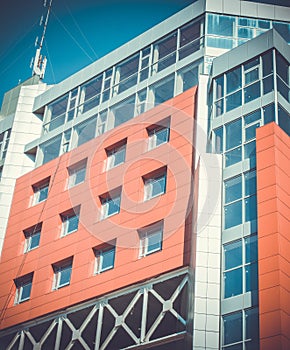 Modern Modernistic Red Building