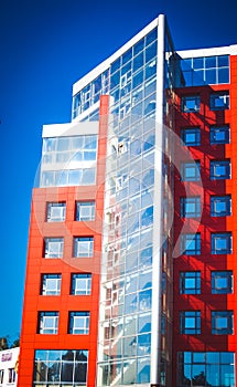 Modern Modernistic Red Building photo