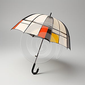 Modern Mondrian Umbrella: A Stylish Blend Of Colors And Simplicity photo