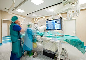 Modern monitor surgery laparoscopic heart