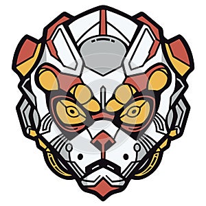 Modern monkey face logo and t-shirt vector design