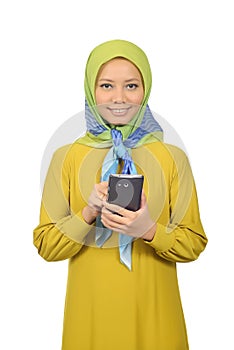 Modern moslem woman in hijab