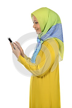 Modern moslem woman in hijab