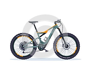 Modern Mountain And Hybrid Road Performance Bike Vehicle Illustration