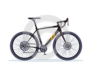 Modern Mountain And Hybrid Road Performance Bike Vehicle Illustration