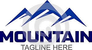 Modern Mountain Logo Icon Template Vector