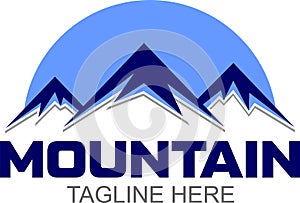 Modern Mountain Logo Icon Template Vector