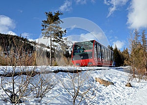 Modern mountain rail, Slovakia, Europe