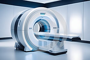 Modern MRI machine in a hospital for medical diagnostics