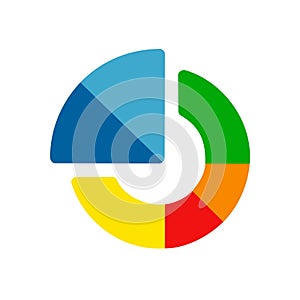 Abstract Pie Chart and Donut Icons