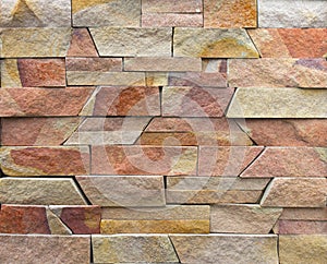 Modern Multi Color Stone, slate travertine sandstone Wall used for Background