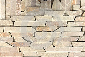 Modern Multi Color Stone, slate travertine sandstone Wall used for Background