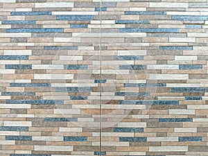 Modern Multi-Colored Brick Tile Wall Texture