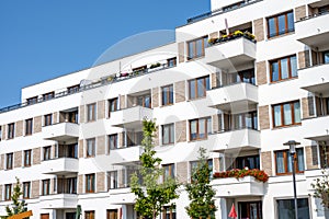 Modern multi-family apartment buildings