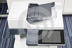 Modern multifunction printer in office