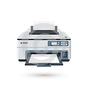 Modern Multifunction Printer with Scanner and Copier Functions