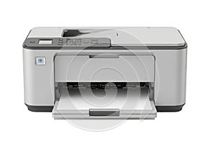Modern multifunctional printer with flatbed scanner and automatic document feeder