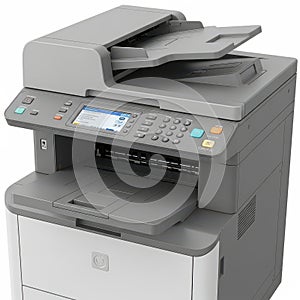 Modern multifunctional printer with flatbed scanner and automatic document feeder