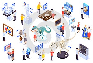 Modern Museum Isometric Set