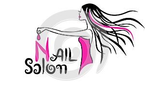 Modern Nail Salon Logo