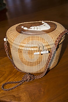 A modern Nantucket Lightship basket