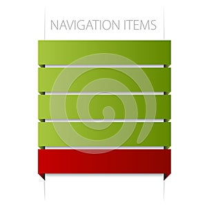 Modern navigation items