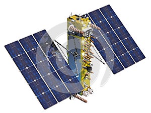 Modern navigation space satellite isolated