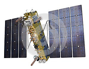 Modern navigation space satellite isolated