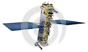 Modern navigation space satellite isolated