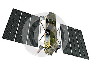 Modern navigation space satellite isolated