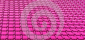 Modern neon pink glossy rooftop tiling texture background