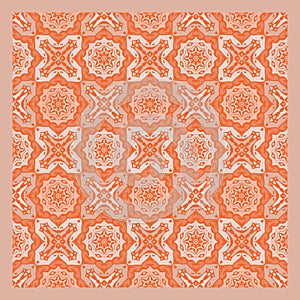 Netrivail abstract floral geometric pattern, background, vector seamless
