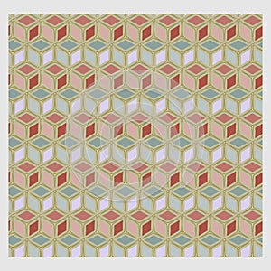 Netrivail abstract floral geometric pattern, background, vector seamless