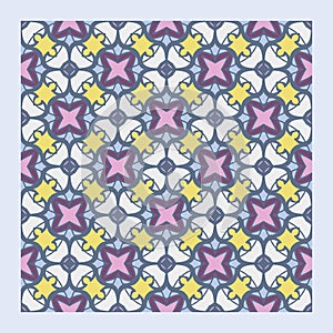 Netrivail abstract floral geometric pattern, background, vector seamless