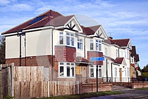 Modern new build terraced houses