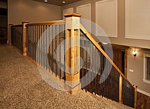 Modern new home staircase photo