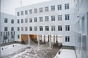 Modern new school building