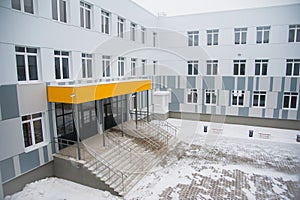 Modern new school building
