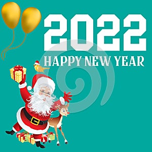 Modern new year greeting card design