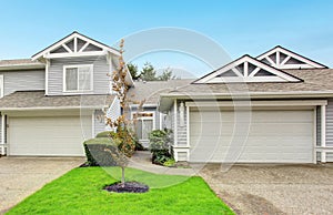 Modern northwest home with garage.