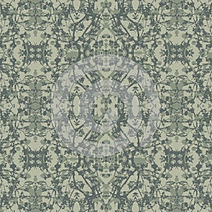 Modern Noveau Floral Collage Pattern