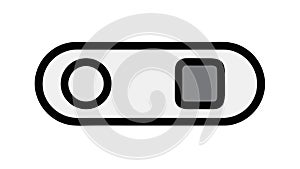 Modern On Off Toggle Switch Icon, User Interface Control Vector, vector design Generative AI