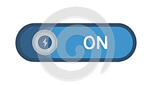 Modern ON OFF toggle switch, symbolizing power control and settings, vector design Generative AI