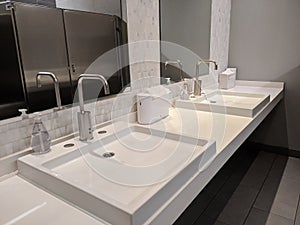 Modern office bathroom