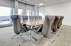 Modern office boardroom